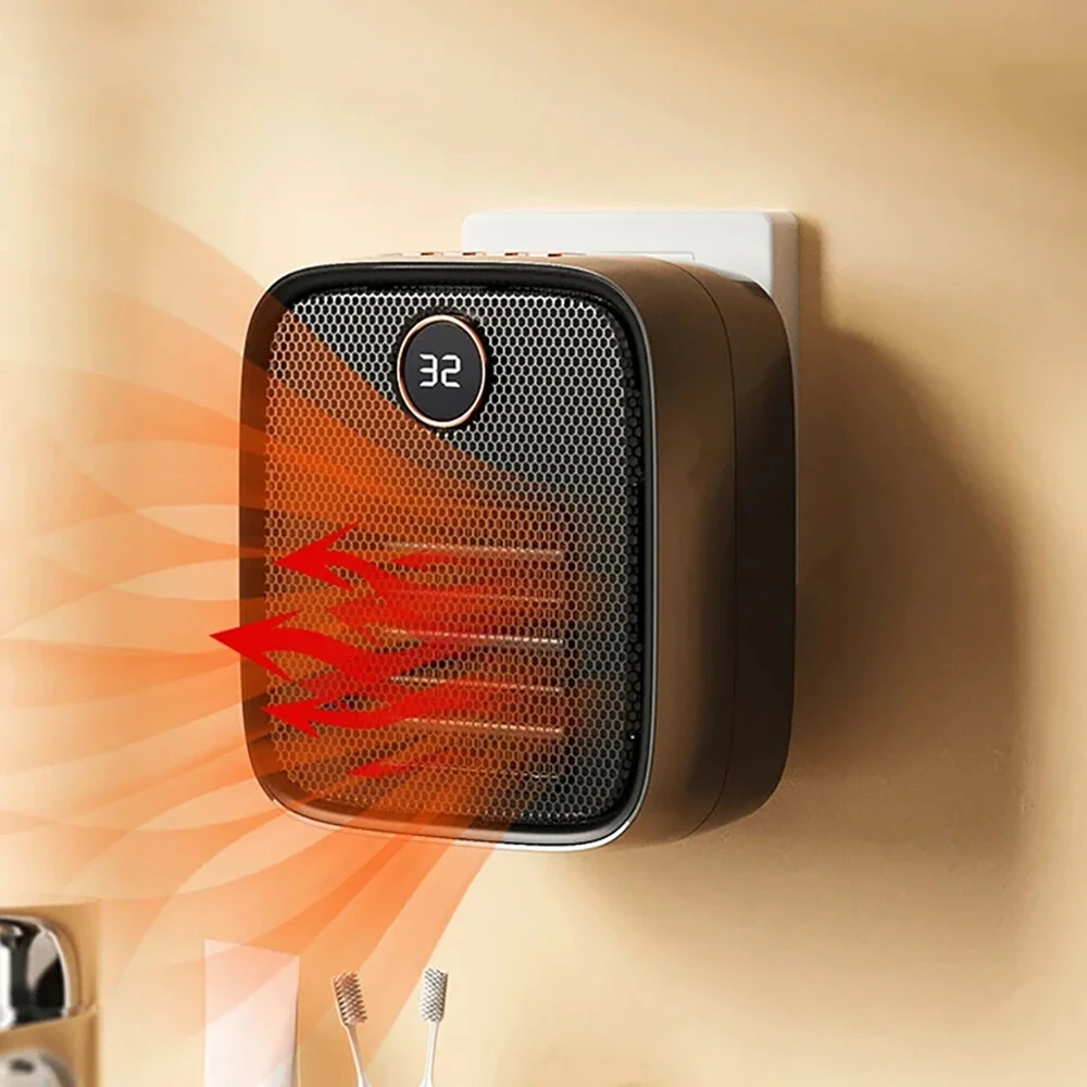 (image for) Instant Heating Bladeless Fan Desktop Wall-mounted Heater Bladeless Heater Household Desktop Small Household Heater